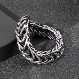 Cooles, Schickes, Einlagiges V-Förmiges Titanarmband Für Herren