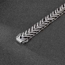 Cooles, Schickes, Einlagiges V-Förmiges Titanarmband Für Herren