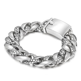 Beliebtes Titanarmband Mit Schlangenmuster Für Männer
