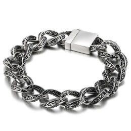 Alphabet Cool Chic Titan Armband Für Männer