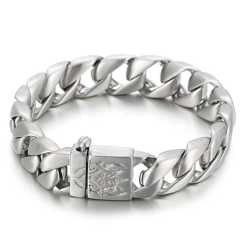 Fashion Highlights Hip-Hop Herren Titan Ganzstahl Farbarmband