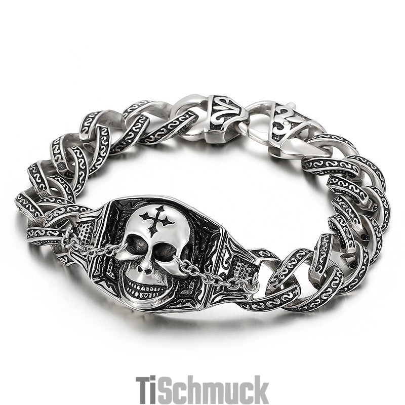 Titan Totenkopf Herrenarmband