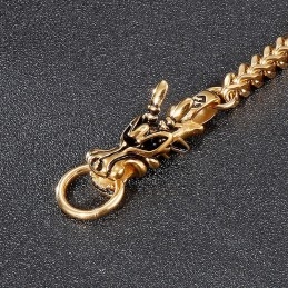 Fashion Street Titan-Armband Mit Drachenkopf