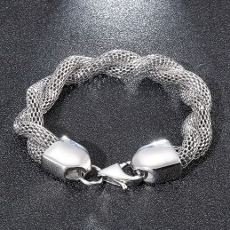 Titan-Kettenarmband Mit Schlangenknochen Für Herren