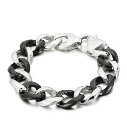 Schwarzes Titanarmband Für Männer