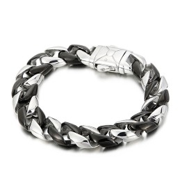 Schwarzes Titanarmband Für Männer