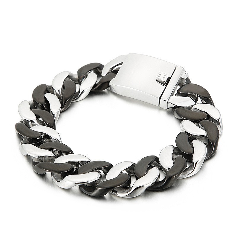 Schwarzes Titanarmband Für Männer