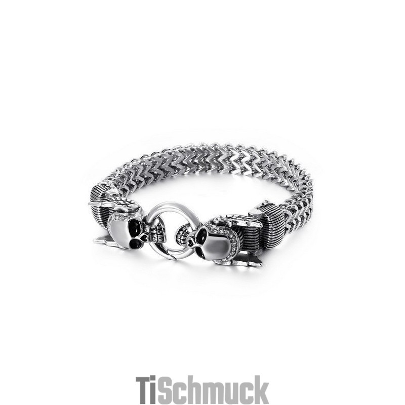 Schicke Herren-Diamant-Totenkopf-Armbänder