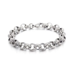 Ancient Chic Kreuz O-Förmiges Titan-Kettenarmband