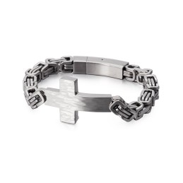 Cross Bend Bracelet Herren-Kettenarmband Mit Kaiserrücken