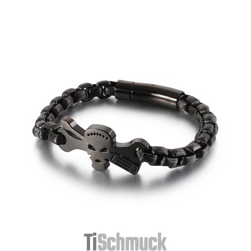 Titan-Totenkopfarmband Für Herren Titan-Totenkopfarmband Für Herren