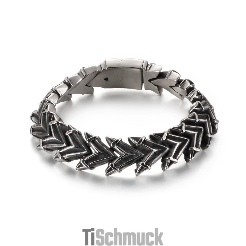 Cooles Übertrieben Schickes Titan-Herrenarmband