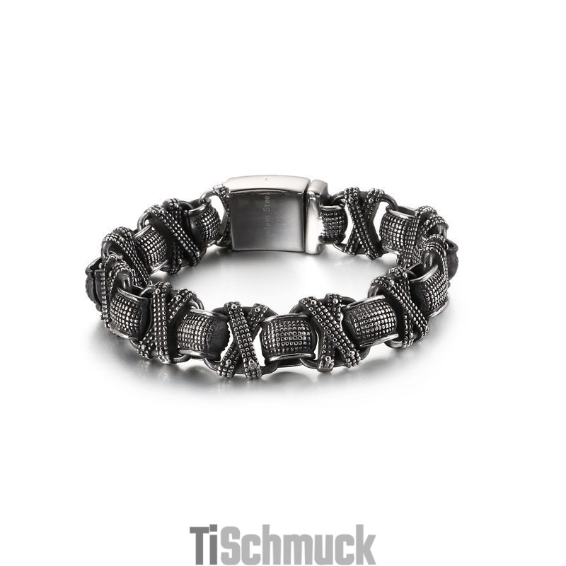 Cooles Kreuzarmband Herren Chic Titan Armband
