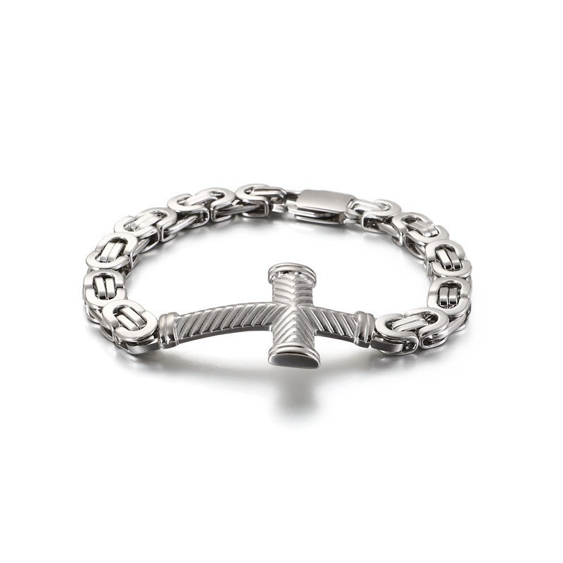 Günstiges Herren Titan Kreuz Armband
