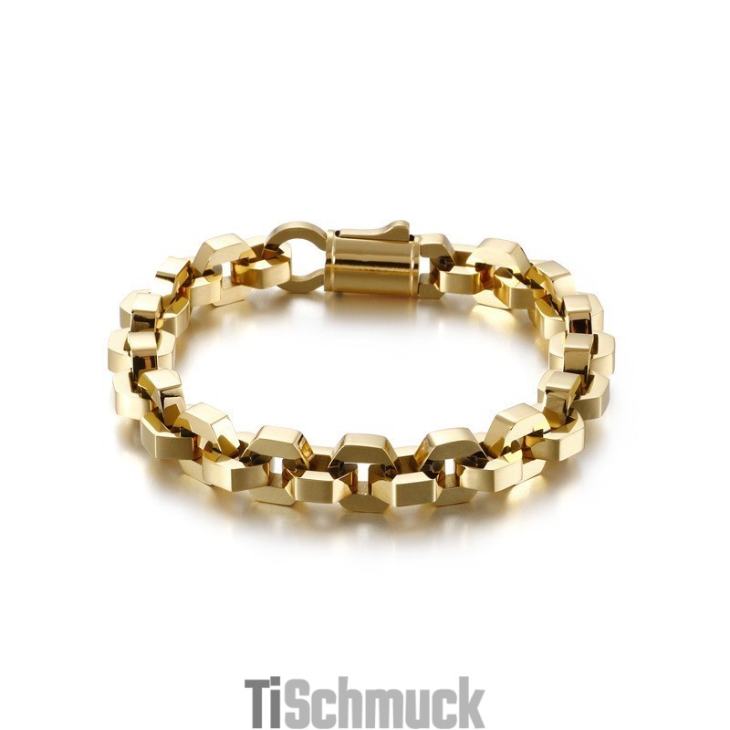 Elegantes Geometrisches Herrenarmband Aus Titan Elegantes Geometrisches Herrenarmband Aus Titan