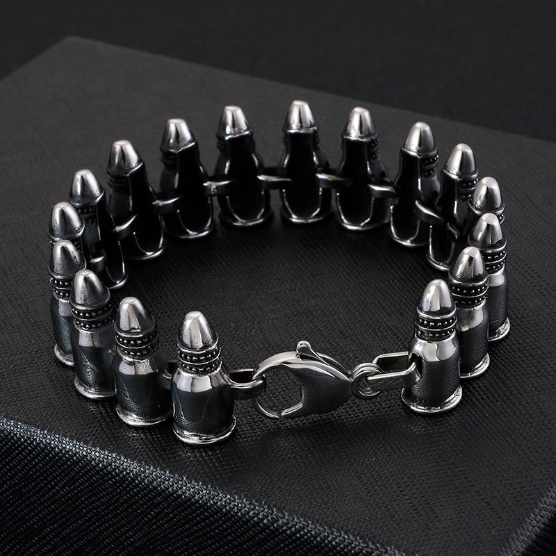 Schicke Gothic Rock Accessoires Herren Bullet Armbänder
