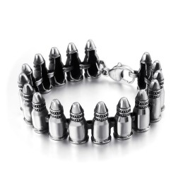 Schicke Gothic Rock Accessoires Herren Bullet Armbänder