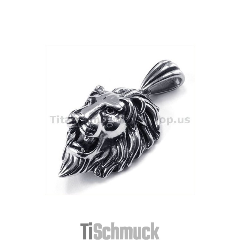 Titan Löwenkopf Anhänger - Kostenlose Kette