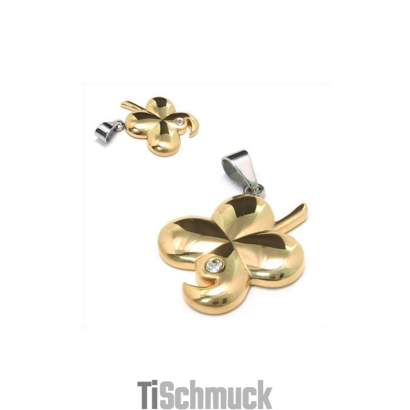Mode Goldene Blume Geschenk Titan Halskette Anhänger Mode Goldene Blume Geschenk Titan Halskette Anhänger