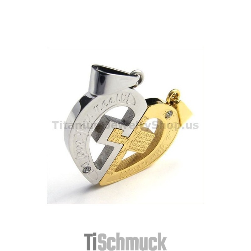 Love You Really Goldene Titan-Anhänger Für Liebhaber Mit Diamantfreien Ketten Love You Really Goldene Titan-Anhänger Für Liebhaber Mit Diamantfreien Ketten