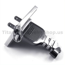 Fassung Und Stecker Aus Schwarzem Titan Für Liebhaber, Anhänger Ohne Ketten