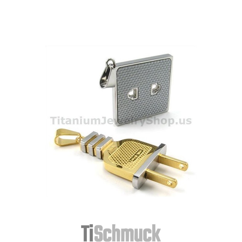 Fassung Und Stecker Gloden Titanium Lovers Anhänger-Freie Ketten Fassung Und Stecker Gloden Titanium Lovers Anhänger-Freie Ketten