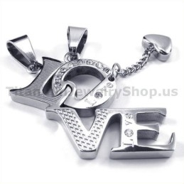 Love Titanium Lovers Anhänger Mit Diamantfreien Ketten