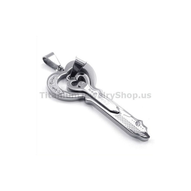 Love Titanium Lovers Schlüsselanhänger - Gratis Ketten