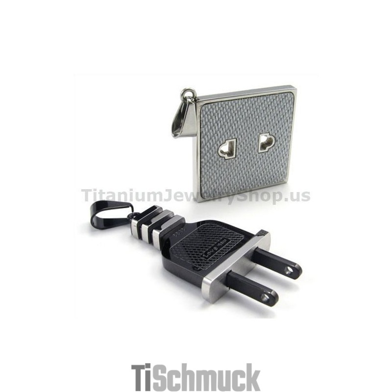 Fassung Und Stecker Titan Liebhaber Anhänger-Freie Ketten Fassung Und Stecker Titan Liebhaber Anhänger-Freie Ketten