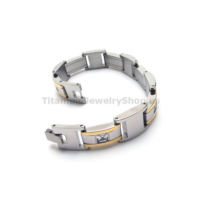 Herren Titan Armband Mit Diamanten