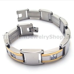 Herren Titan Armband Mit Diamanten