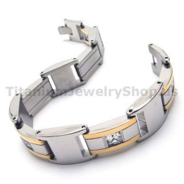 Herren Titan Armband Mit Diamanten