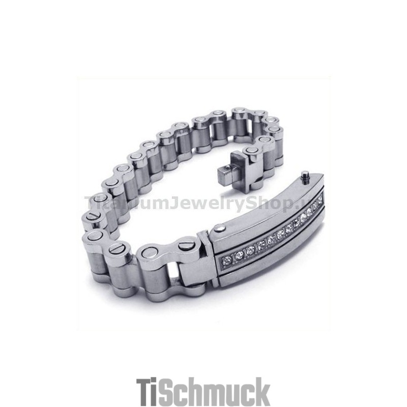 Herren Titan Armband Mit Diamanten