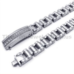 Herren Titan Armband Mit Diamanten