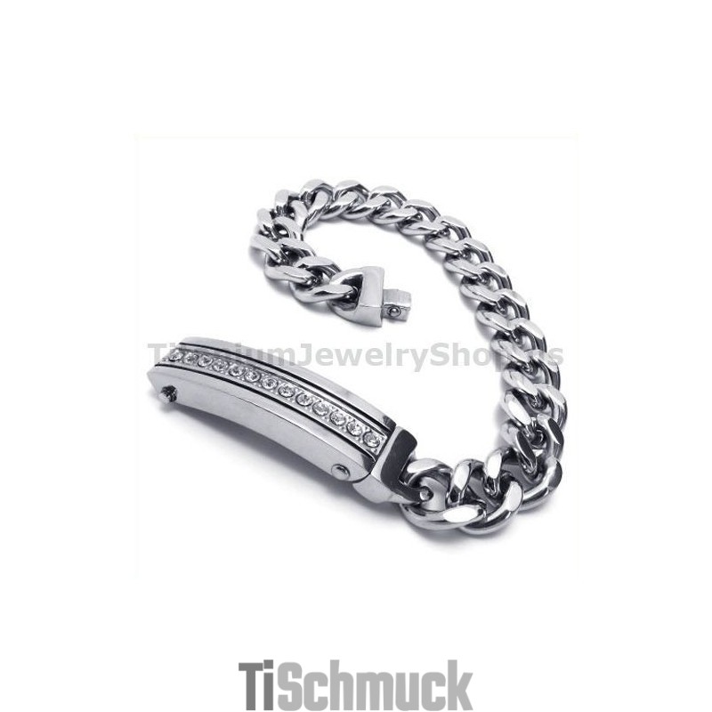 Herren Titan Armband Mit Diamanten