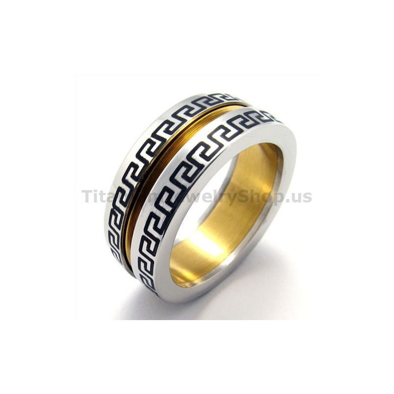 Goldener Titanring