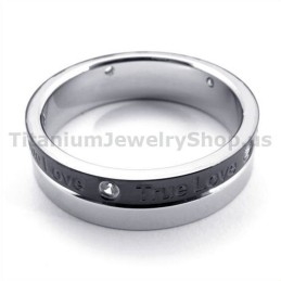 True Love Ring Aus Schwarzem Titan Mit Diamant