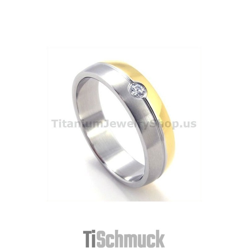 Titanring Mit Diamant Titanring Mit Diamant