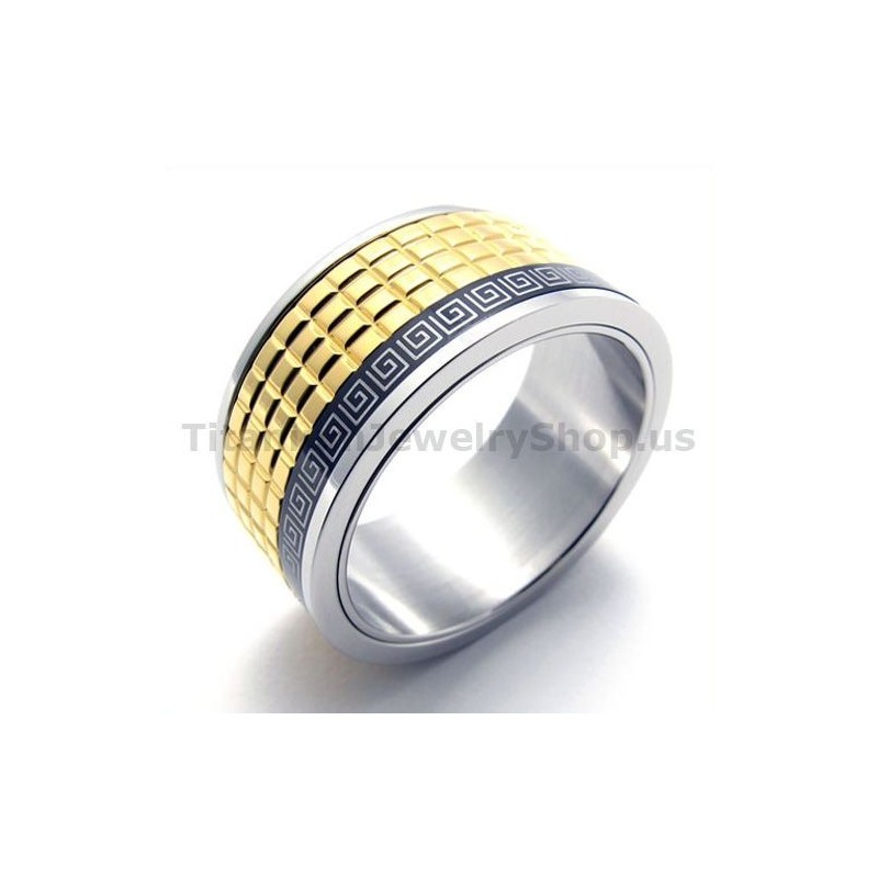 Goldener Titanring