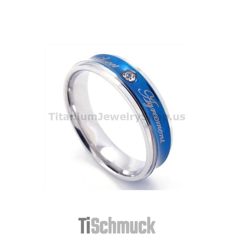 Sweetheart Titanring Mit Diamant