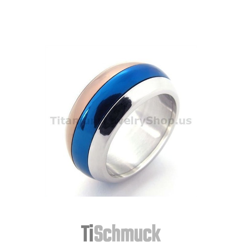 Dreifarbiger Titanring
