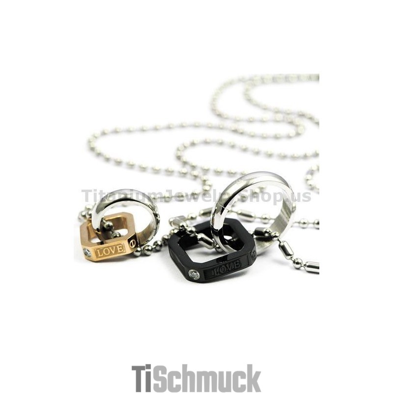 Titan-Anhänger Für Verliebte Mit Diamanten – Geschenke Zum Valentinstag – Kostenlose Ketten Titan-Anhänger Für Verliebte Mit Diamanten – Geschenke Zum Valentinstag – Kostenlose Ketten