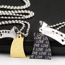 Love Sail Lovers Titan-Anhänger Valentinstagsgeschenke - Kostenlose Ketten