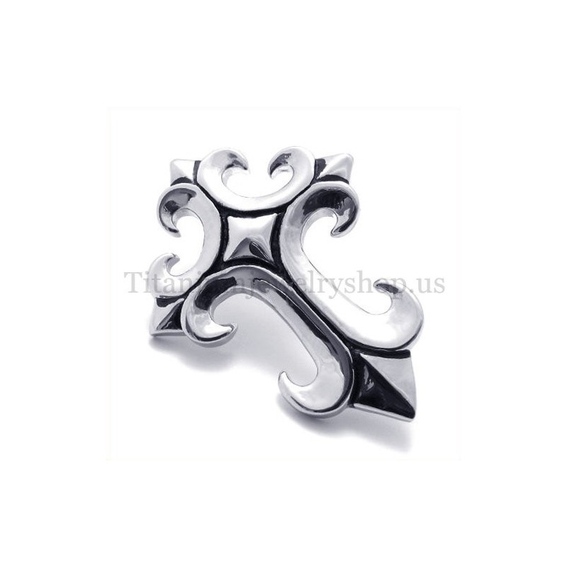 Mann Anker Kreuz Anhänger Aus Reinem Titan