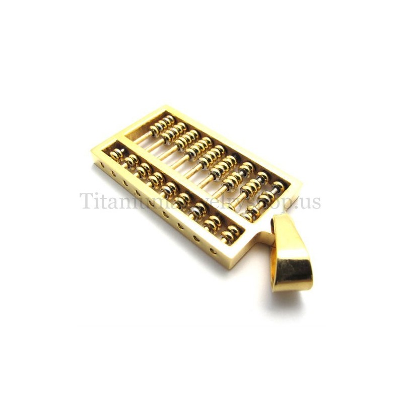 Gold-Abakus-Titan-Anhänger