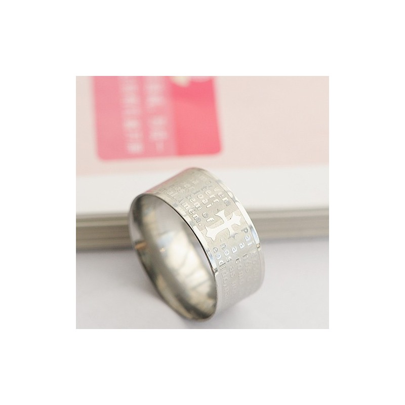Bibelmann Titanring Kreuz