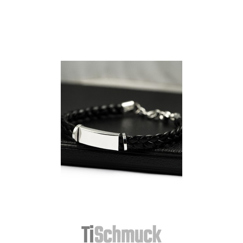 Fine Edition Titan-Lederarmband