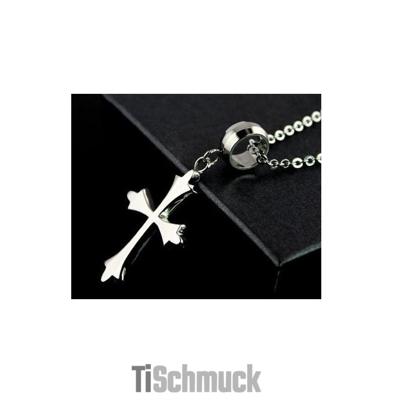 Reines Titan Herren Anhänger Und Halskette Kreuz 02 Reines Titan Herren Anhänger Und Halskette Kreuz 02