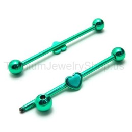 Mit Herz Magic Stick Titan Ohrringe