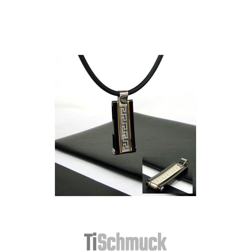 Exquisiter Mann Glyph Titan Halskette Anhänger Stil